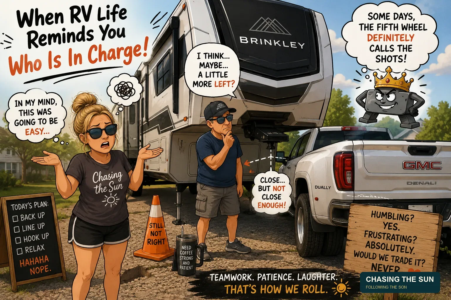 Out Of Practice And Slightly Unhinged: Hooking Up The Fifth Wheel Again • photograph 2